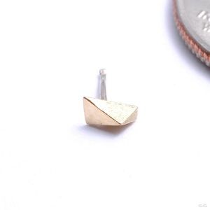 Tapered Press-fit End in Gold from Pupil Hall (solid 14K gold)